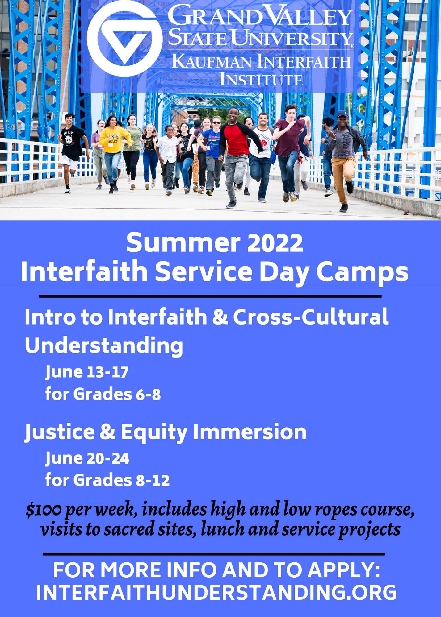 Interfaith Service Day Camp Flyer - click for more info